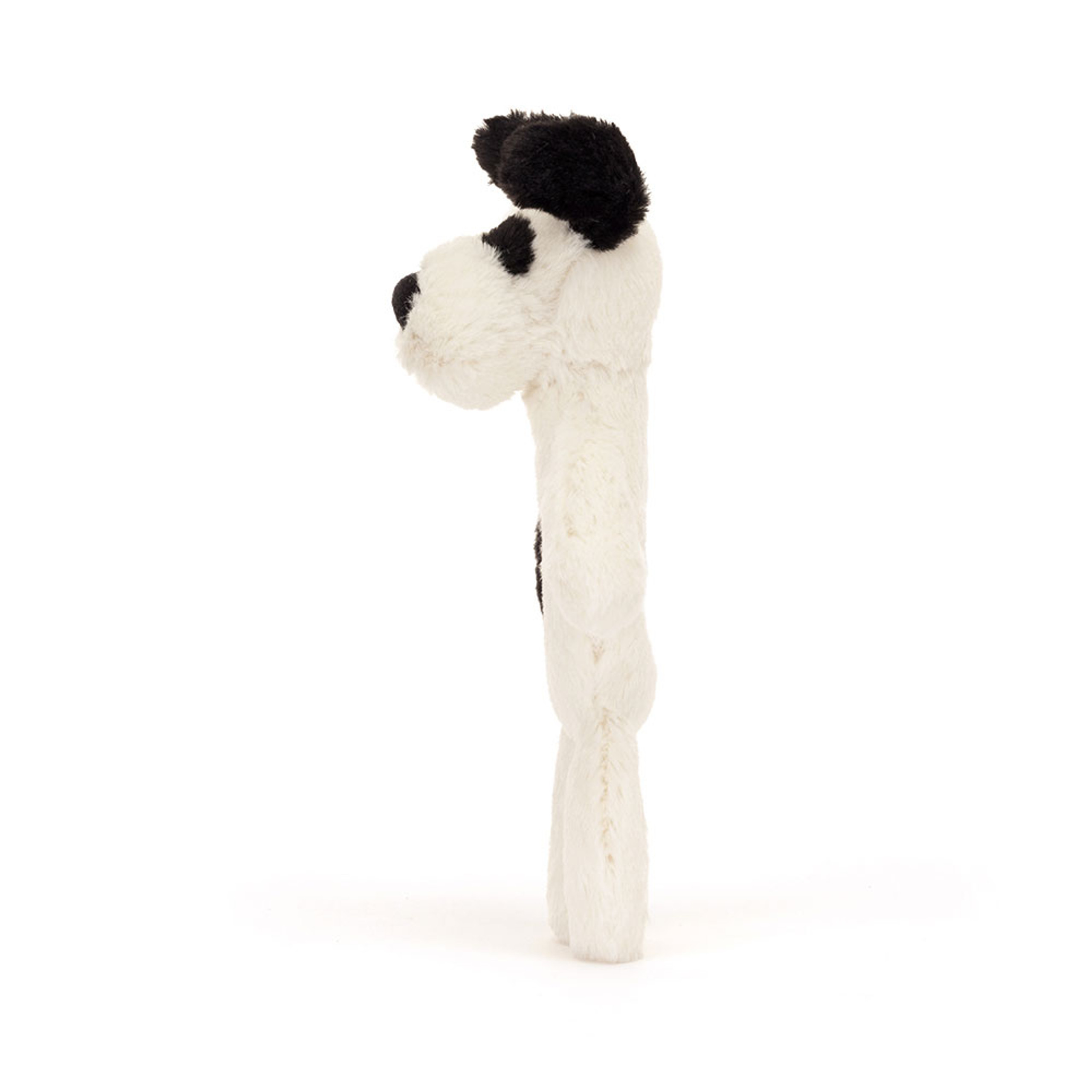 Bashful Black & Cream Puppy Ring Rattle - Image 2