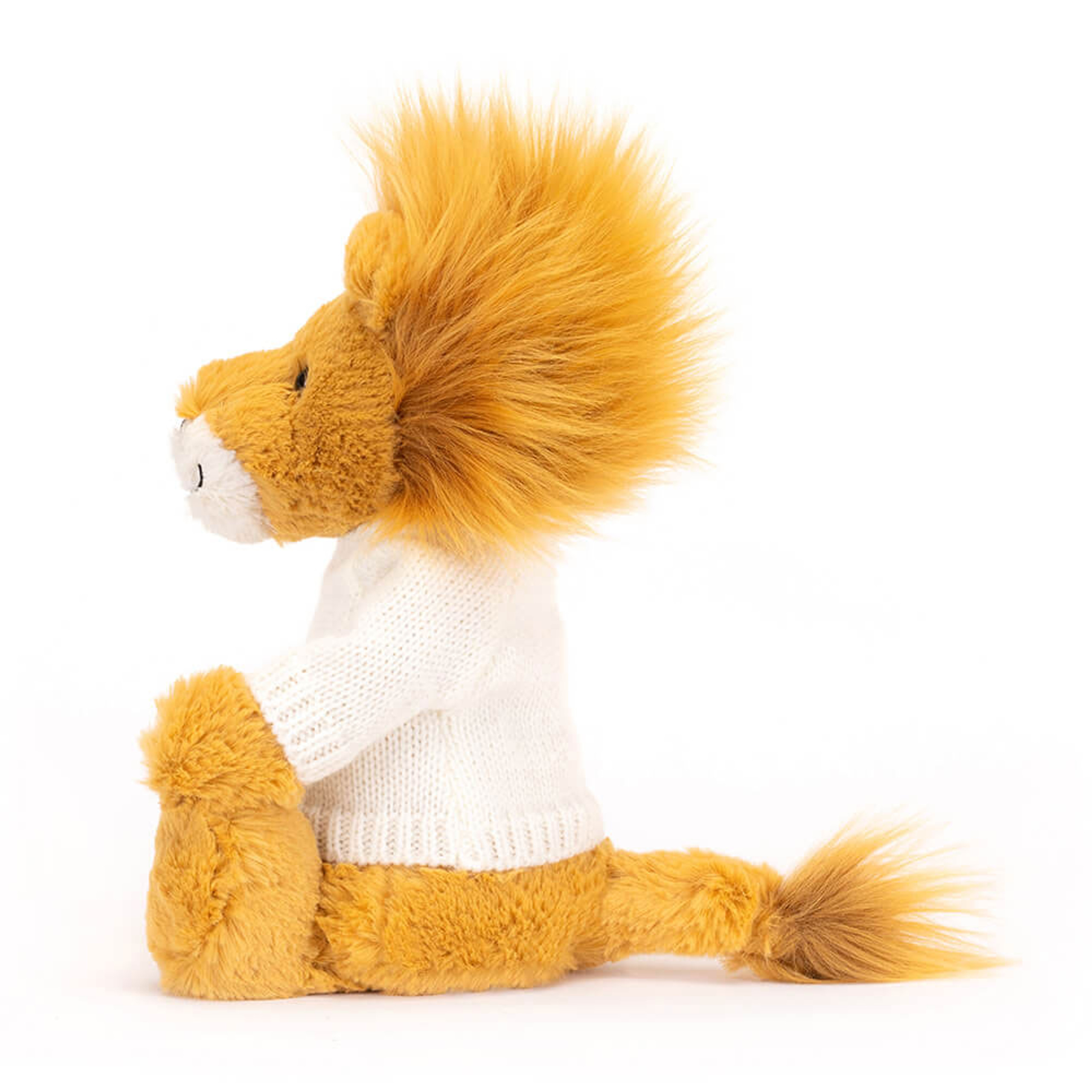 Bashful Lion with Personalized Cream Jumper - Image 3